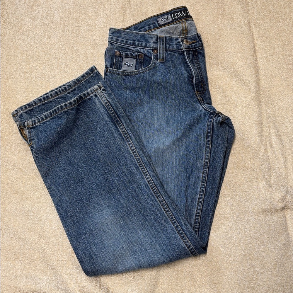 Cruel Girl Low‎ Rise Bootcut Jeans Size 7 28x31 Western Denim
